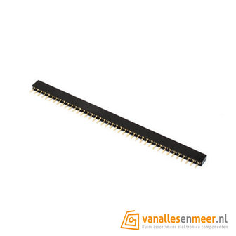 Headerpins female socket 1x40 pitch 2.0mm 