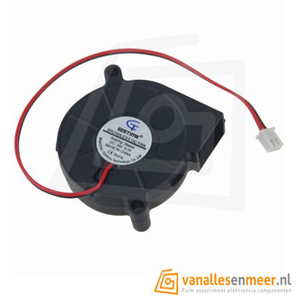 24V ventilator uitlaat fan 50x50x15  