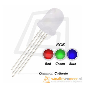 8mm LED  RGB Diffused common cathode