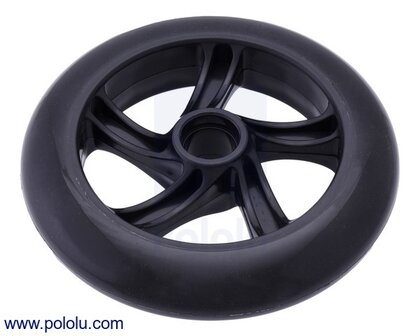 Scooter/Skate Wheel 144&times;29mm - Black  Pololu 3281