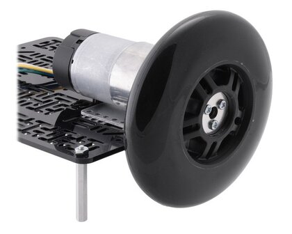 Scooter/Skate Wheel 144&times;29mm - Black  Pololu 3281