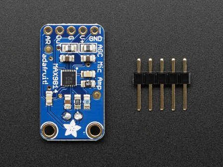 Electret Microphone Amplifier - MAX9814 with Auto Gain Control Adafruit 1713