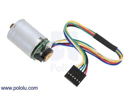 LP 6V Motor with 48 CPR Encoder for 25D mm Metal Gearmotors (No Gearbox)  Pololu 2280