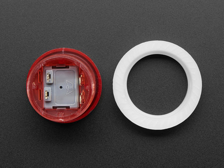 Mini LED Arcade Button - 24mm Translucent Red Adafruit 3430
