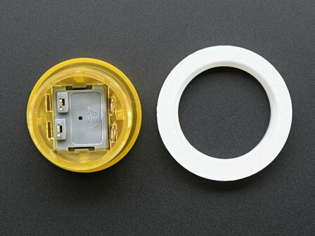 Mini LED Arcade Button - 24mm Translucent Yellow Adafruit 3431