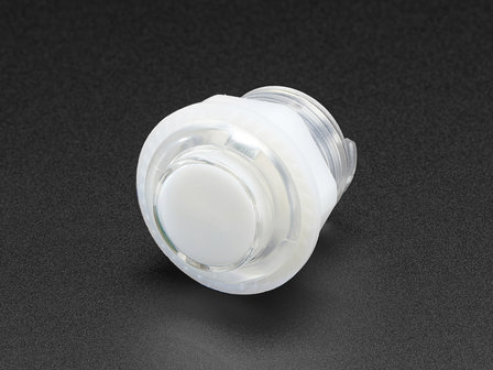 Mini LED Arcade Button - 24mm Translucent Clear Adafruit 3429