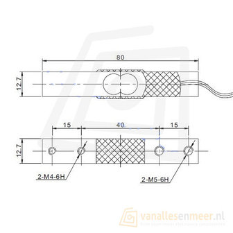 Weegsensor  tot 1kg YZC-131