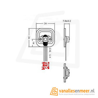 Weegsensor  tot 50kg