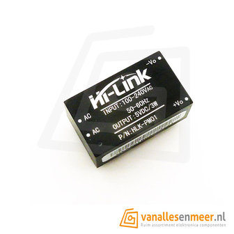 Hi-Link PCB Voeding - 5VDC 0.6A - HLK-PM01