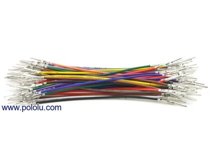 Wires Pre-crimped Terminals 50-Piece 10-Color  M-M 7,5cm Pololu 1808