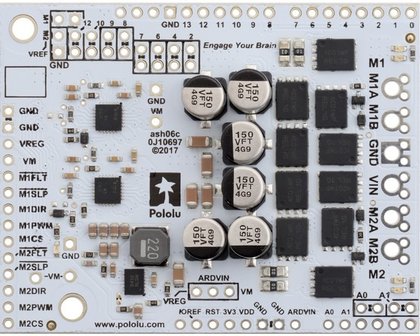 Dual G2 High-Power Motor Driver 18v22 Shield Pololu 2517