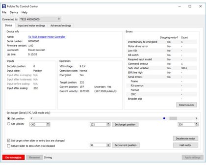 Tic T834 USB Multi-Interface Stepper Motor Controller Pololu 3133