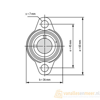 KFL000 lagerblok 10mm