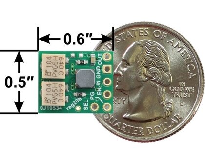 2.5-9V Fine-Adjust Step-Up/Down Voltage Regulator w/ Adjustable Low-Voltage Cutoff S9V11MACMA Pololu 2868