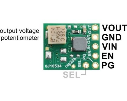 2.5-9V Fine-Adjust Step-Up/Down Voltage Regulator S9V11MA  Pololu 2869