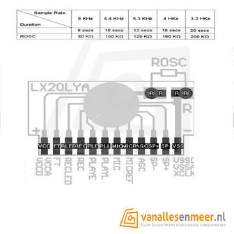 Geluid Chip LX20LYA ISD1820