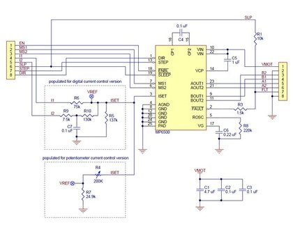 MP6500 Stepper Motor Driver Carrier, Potentiometer Current Control Pololu 2966