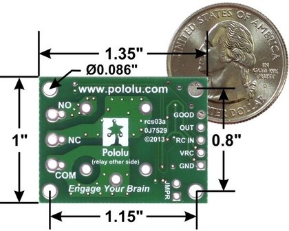 RC Switch with Relay (Assembled) Pololu 2804