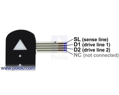 Force-Sensing Linear Potentiometer: 1.4&Prime;&times;0.4&Prime; Strip Pololu 2729
