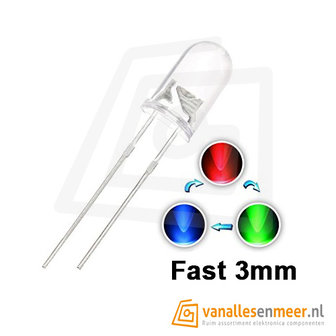 RGB 3mm LED Fast Flashing