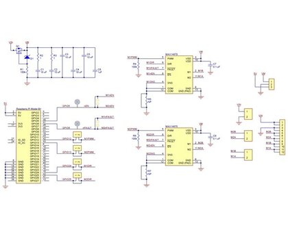 Dual MAX14870 Motor Driver for Raspberry Pi Pololu 3758