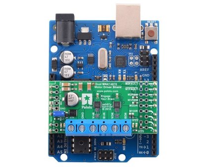 Dual MAX14870 Motor Driver Shield for Arduino Pololu 2519