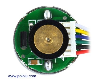 4.4:1 Metal Gearmotor 25Dx48L mm HP 6V with 48 CPR Encoder Pololu 2270