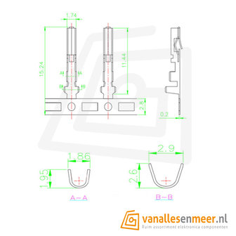 JST SM Male connector 