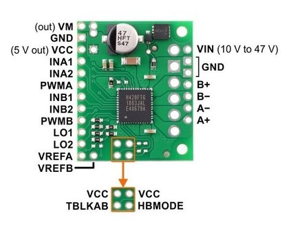 TB67H420FTG Dual/Single Motor Driver Carrier Pololu 2999