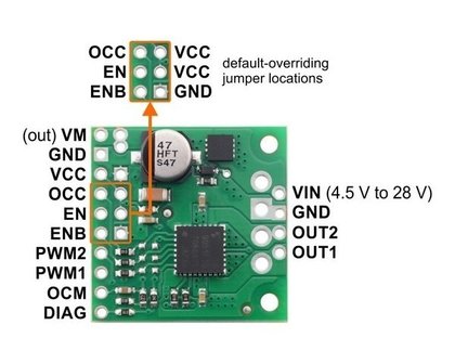 TB9051FTG Single Brushed DC Motor Driver Carrier Pololu 2997