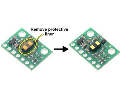 VL53L1X Time-of-Flight Distance Sensor Carrier with Voltage Regulator, 400cm Max Pololu 3415