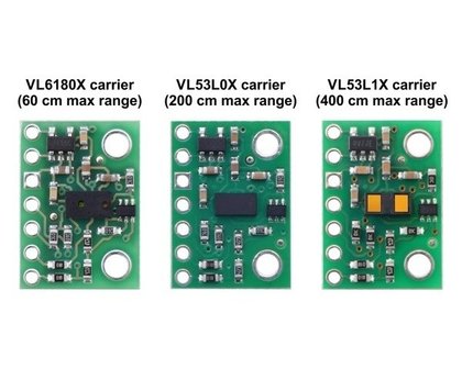 VL53L1X Time-of-Flight Distance Sensor Carrier with Voltage Regulator, 400cm Max Pololu 3415