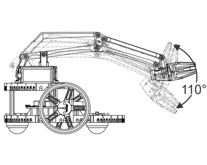 Robot Arm Kit for Romi Pololu 3550