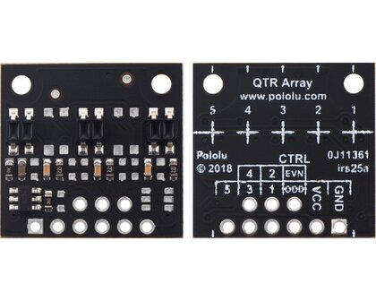 QTR-MD-03RC Reflectiesensor Array: 3-kanaals, 8 mm pitch, RC-uitgang Pololu 4143