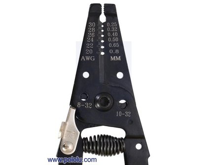 Wire Stripper 20-30 AWG Solid (22-32 AWG Stranded) Pololu 1923