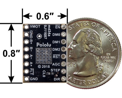 TB67S279FTG Stepper Motor Driver Compact Carrier (Header Pins Soldered)  Pololu 3099