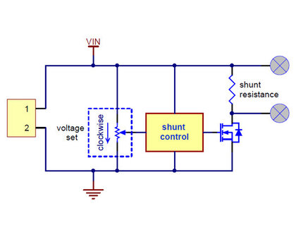 Shunt Regulator: 13.2V, 1.33&Omega;, 9W  Pololu 3770