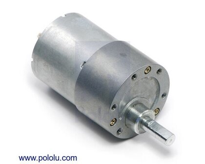 70:1 Metal Gearmotor 37Dx54L mm Pololu 1105