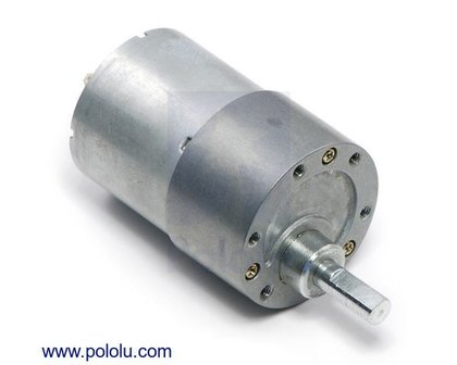 131:1 Metal Gearmotor 37Dx57L mm Pololu 1107