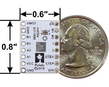 STSPIN220 Low-Voltage Stepper Motor Driver Carrier (Header Pins Soldered) Pololu 2877