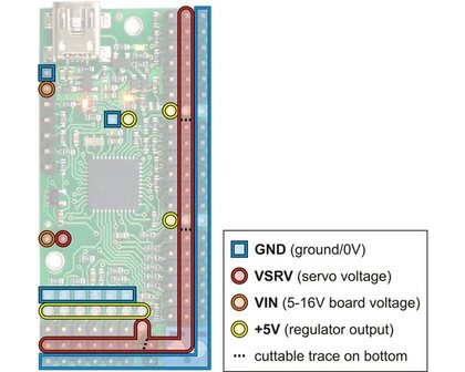 Mini Maestro 18-Channel USB Servo Controller (Assembled) Pololu 1354