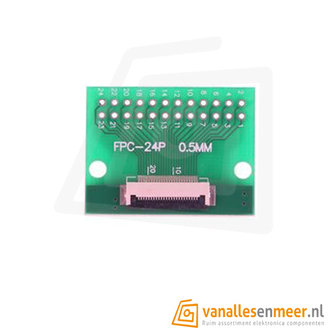 FPC/FFC flat cable PCB 24P met connector 