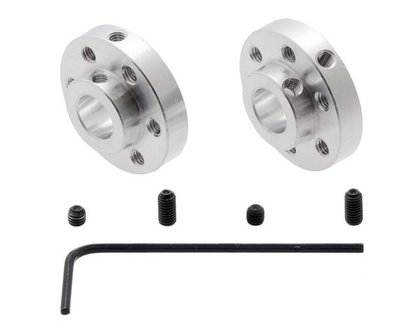 Universal Aluminum Mounting Hub for 8mm Shaft, M3 Holes (2-Pack)  Pololu 2693