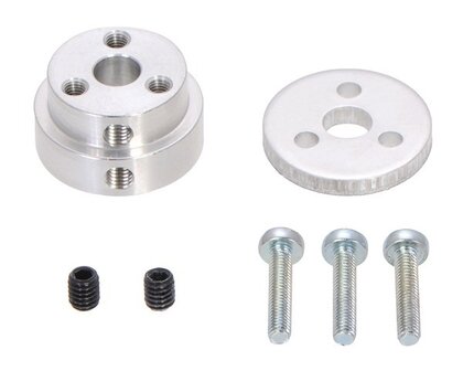 Aluminum Scooter Wheel Adapter for 1/4&Prime; Shaft  Pololu 2675