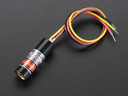 TTL Laser Diode - 5mW 650nm Red - 50KHz Max Adafruit 1056