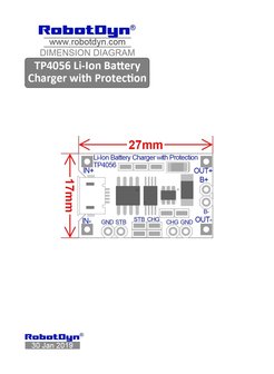 TP4056 Li-ion batterijoplader met beveiliging 
