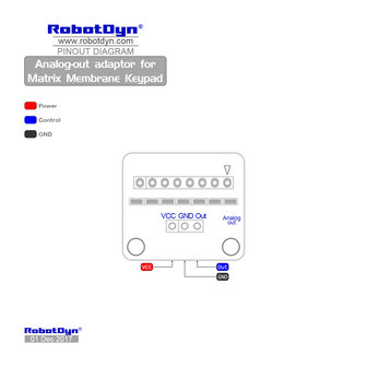 Analog-out adaptor for Matrix Membrane Keypad