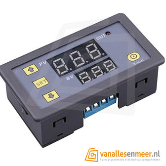 Display LED DC 12V Timer Vertraging Relaisbord 1500W 10A