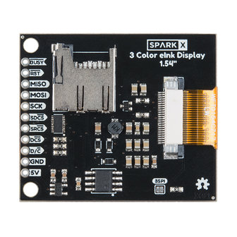 3 Color ePaper Display - 1.54&quot; Sparkfun SPX-14892