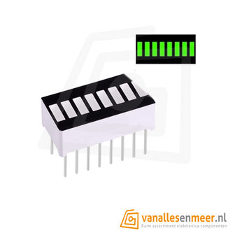 LED Balk 8 segments Groen